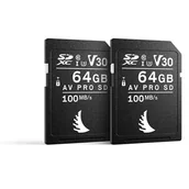 Karty pamięci - Angelbird AV Pro SDXC 64GB Match Pack do Canon (2 szt.) MPCAAVP64SDV30 - miniaturka - grafika 1