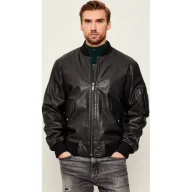 Kurtki męskie - Just Cavalli Skórzana kurtka bomber Regular Fit - miniaturka - grafika 1