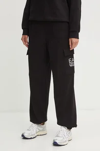 EA7 Emporio Armani spodnie dresowe kolor czarny z nadrukiem TJZCZ.6DTP94 - Spodnie damskie - miniaturka - grafika 1