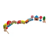 Zabawki kreatywne - Small Foot Design Nawlekanka Pociąg 6752 - miniaturka - grafika 1