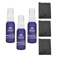 Płyny do soczewek kontaktowych - ZESTAW 6 PRODUKTÓW - 3x 30ml Płyn do pielęgnacji i czyszczenia + 3x Ściereczka Premium z mikrofibry - miniaturka - grafika 1