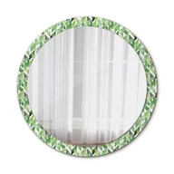 Lustra - Nowoczesne Lustro Okrągłe Jodełka 100cm - miniaturka - grafika 1