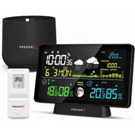 Stacje pogodowe - Stacja pogodowa pogody bezprzewodowa Feegar Rain 7,5" Barometr Deszczomierz - miniaturka - grafika 1