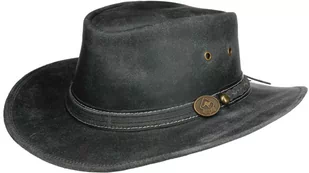Kapelusz Western Irving Cowhide by Scippis, czarny, L (58-59 cm) - Czapki męskie - miniaturka - grafika 1