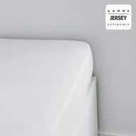 Prześcieradła - Dzianina bawełniana regulowany dolny arkusz Jersey Cotton. Biały 160/180x200cm - miniaturka - grafika 1