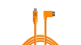 Tether Tools Tether Tools USB-C a 3.0 Micro-B prostokątny 4,60 m pomarańczowy CUC33R15-ORG - Kable USB - miniaturka - grafika 2