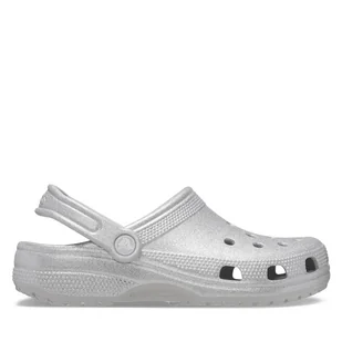 Klapki Crocs Classic Glitter Clog 205942 Srebrny - Klapki i japonki damskie - miniaturka - grafika 1