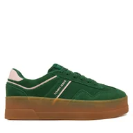 Sneakersy damskie - Sneakersy Tommy Jeans EN0EN02734 Zielony - miniaturka - grafika 1