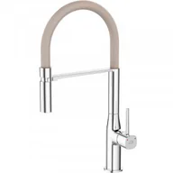 Baterie kuchenne - LAVEO BAP 478D POLLA Bateria zlewozmywakowa stojąca z wylewką U Jednouchwytowa Sposób montażu: stojący Głowica: 25 mm Zasięg wylewki: 200 mm Wykończenie: beż/chrom - miniaturka - grafika 1