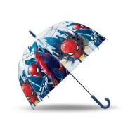 Parasolki dla dzieci - Parasolka Spiderman 46cm manualna przezroczysta Sp50108 - zabawka - miniaturka - grafika 1