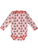 Body dla niemowląt - Småfolk Body w kolorze jasnoróżowym ze wzorem - miniaturka - grafika 1