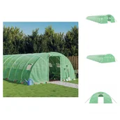 Szklarnie ogrodowe - vidaXL Szklarnia z ramą stalową zielona 88 m² 22x4x2 m - Szklarnie - miniaturka - grafika 1