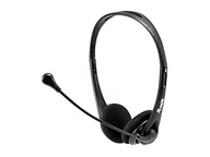 Słuchawki bluetooth - Equip 245304 Stereofoniczny zestaw suchawkowy z wyciszeniem, zestaw suchawkowy, opaska na gow, biuro/call center, czarny, binauralny, 1.8 - miniaturka - grafika 1