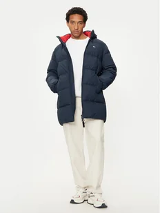 Tommy Jeans Kurtka puchowa Essential DM0DM20466 Granatowy Regular Fit - Kurtki męskie - miniaturka - grafika 1