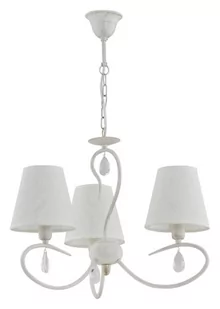 Alfa Lampa wisząca zwis Bali White 3x40W E14 shabby chic 18523.1013 - Lampy sufitowe - miniaturka - grafika 1