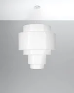 Lampy sufitowe - Sollux Lighting Żyrandol Reflexion 80 biały SL.0832 - SL.0832 - miniaturka - grafika 1