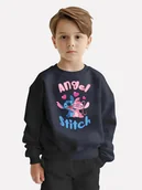 Bluzy dla dziewczynek - BLUZA DZIECIĘCA STITCH ANGEL ANDZIA 122-128 MŁODZIEŻOWA WZORY PREZENT - miniaturka - grafika 1