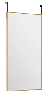 Złote prostokątne lustro wiszące na drzwi W7-L26 - Lustra - miniaturka - grafika 1