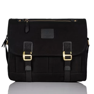 Torba Męska Czarna Studencka Na Ramię T-17-Bl - Torby męskie - miniaturka - grafika 1