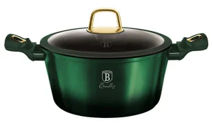 Zielony garnek z tytanową powłoką R2-C27 - Garnki Zielony garnek z tytanową powłoką R2-C27 - Garnki - miniaturka - grafika 1