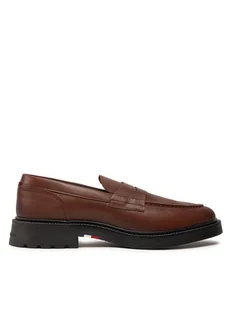 Tommy Hilfiger Loafersy Comfort Lwt Lth Loafer FM0FM05089 Brązowy - Półbuty męskie - miniaturka - grafika 1