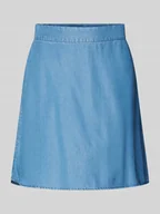 Spódnice - Spódnica mini z imitacji denimu model ‘BREE’ - miniaturka - grafika 1