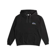 Bluzy męskie - Męska Bluza QUIKSILVER APOG HERITAGE HOODIE EQYFT04912-KTA0 – Czarny - miniaturka - grafika 1
