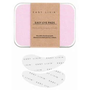 Easy Livin Easy Livin Easy Eye Pads Wielorazowe płatki z silikonu 2 szt - Kosmetyki pod oczy - miniaturka - grafika 1