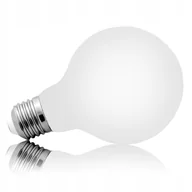 Żarówki LED - Żarówka Led E27 Filament 8W G80 bańka 8cm Mleczna duża ozdobna girlanda - miniaturka - grafika 1