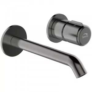 LAVEO BAO 922P PRETTO Bateria umywalkowa podtynkowa Jednouchwytowa Sposób montażu podtynkowy Głowica 35 mm Korek klik-klak Wykończenie grafit - Baterie podtynkowe - miniaturka - grafika 1