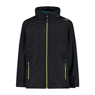 Kurtki i płaszcze dla chłopców - CMP - Kid Jacket Fix Hood Detachble Inn.Jacket, Boy, Antracite-Deep Lake, 128 - miniaturka - grafika 1