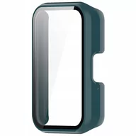 Akcesoria do smartwatchy - Etui Bizon Case+Glass Watch do Galaxy Fit 3, zielone - miniaturka - grafika 1