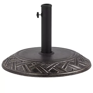 Beliani Podstawa pod parasol  50 cm brązowa CAPACI - Parasole ogrodowe - miniaturka - grafika 1