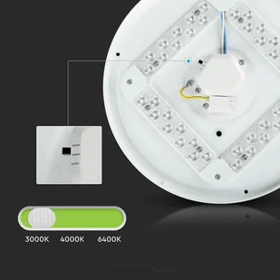Plafon V-TAC 36W Gwiazdy Zmiana Koloru CCT fi.480 VT-8436 3000K-6400K 3900lm - Lampy sufitowe - miniaturka - grafika 7