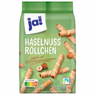 Rurki z Kremem Orzechowym Ja! z Niemiec - Przekąski dla dzieci - miniaturka - grafika 1