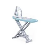 Zabawy w naśladowanie dorosłych - Polesie 67453 Żelazko Nr 3 z szaro-niebieską deską do prasowania w siatce - miniaturka - grafika 1