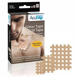 ZESTAW ACUTOP GITTER TAPE PLASTRY KRZYŻOWE MIXBOX - Akcesoria do rehabilitacji - miniaturka - grafika 1