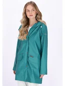 Kurtki i kamizelki sportowe damskie - Schmuddelwedda Płaszcz przeciwdeszczowy w kolorze turkusowym - miniaturka - grafika 1