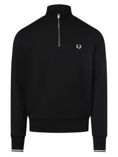 Fred Perry Męska bluza nierozpinana Mężczyźni Bawełna czarny jednolity, M - Bluzy męskie - miniaturka - grafika 1
