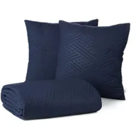 Narzuty - Narzuta EUROFIRANY Design 91 200 x 220 cm Granatowy - miniaturka - grafika 1