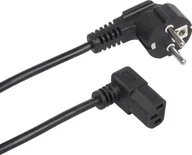 Kable - Kabel zasilający Maclean Kabel zasilający Maclean, kątowy, 3 pin, wtyk EU, 1.5m, MCTV-851 - miniaturka - grafika 1