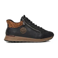 Sneakersy damskie - Półbuty Rieker N1457-00 - miniaturka - grafika 1