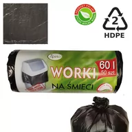 Worki na śmieci - Sipeko Hdpe worki na śmieci 60l, 50 sztuk - miniaturka - grafika 1