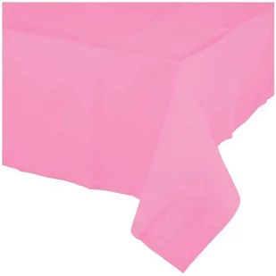 Obrus papierowy "Premium", różowy, 274x137 cm - Dekoracje i nakrycia stołu na imprezę - miniaturka - grafika 1