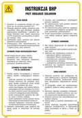Instrukcje stanowiskowe BHP - IAA36 INSTRUKCJA BHP PRZY OBSŁUDZE SOLARIUM, FN - FOLIA SAMOPRZYLEPNA; (245X350MM) - miniaturka - grafika 1