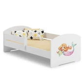 Łóżka dla dzieci i młodzieży - Łóżko dziecięce LUK z barierką 160x80 Syrenka - miniaturka - grafika 1