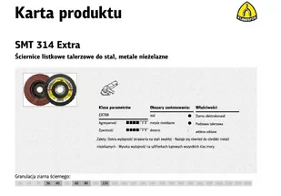 Klingspor Ściernica listk.talerz.wyp.12st.smt314 fi 125/22 gr.40 szt.1(45420a) KL322815 - Materiały ścierne - miniaturka - grafika 1