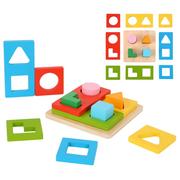 Układanki dla dzieci - TOOKY TOY Układanka Montessori Kształty i Kolory FSC - miniaturka - grafika 1