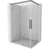 Kabiny prysznicowe - Mexen Rox Duo kabina prysznicowa rozsuwana 110 x 80 cm, transparent, gun metal - 8C2D-110-080-95-00 - miniaturka - grafika 1