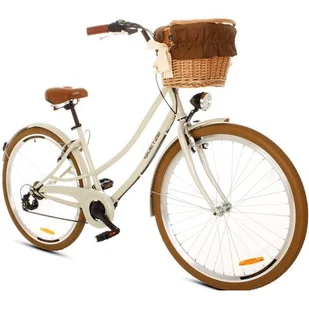 Rower miejski z koszykiem GOETZE Cruiser S7B 28 cali Beżowy - Rowery - miniaturka - grafika 1